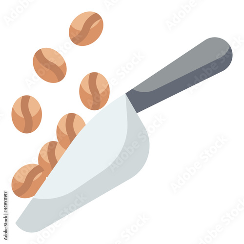 scoop flat icon