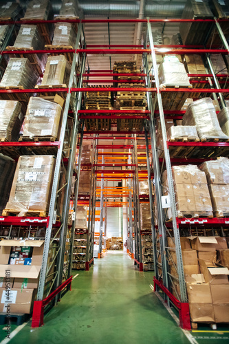 large warehouse with pallet storage