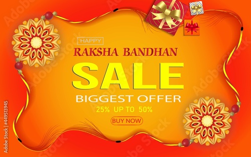 Rakhi bandhan sale Background Design