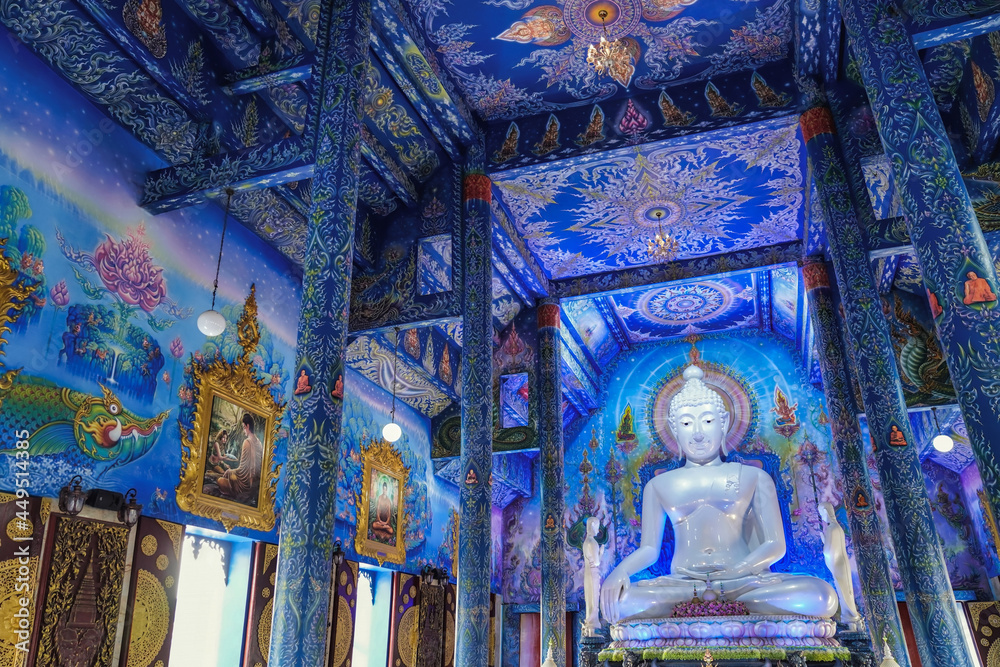 Suea Ten Temple, Blue Temple Chiang Rai, Thailand