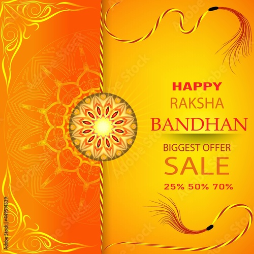 Rakhi bandhan sale Background Design