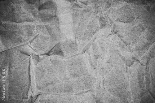Crumpled gray paper texture.