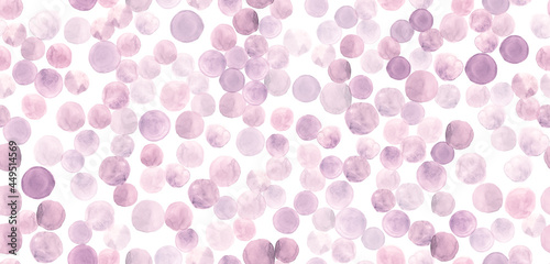 Wallpaper Mural Seamless Watercolour Wallpaper. Vintage Hand Drawn Spots Background. White Hand Paint Rounds. Cute Watercolor Torontodigital.ca
