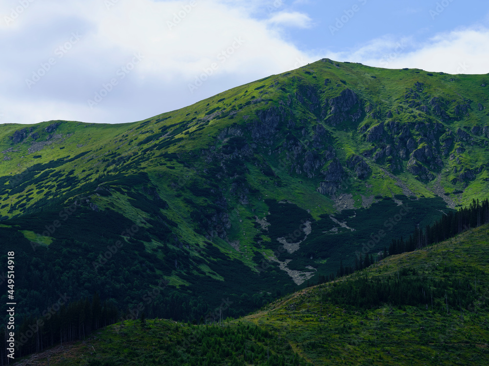 Beautiful nature of Low Tatras mountains landscape, Slovakia