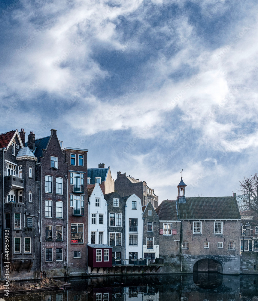 Fototapeta premium Rotterdam Delfshaven, Zuid-Holland Province, The Netherlands