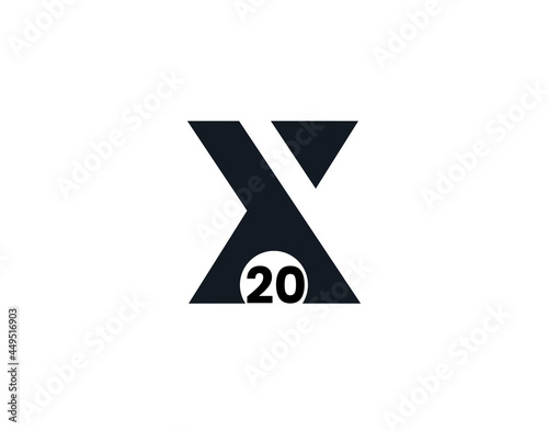 X20, 20X Initial letter logo