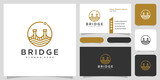 Bridge architecture and constructions logo design