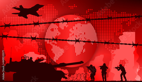 Guerre Mondiale avec Globe Terrestre