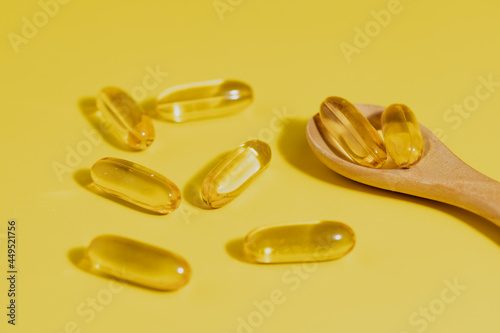 Omega-3 fish oil capsules i...