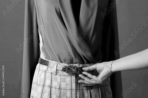 person in a corset
