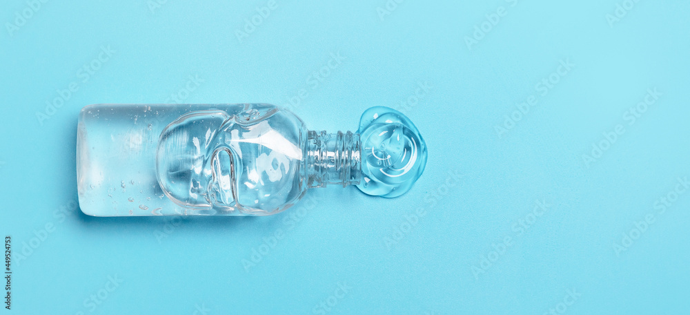 Hands disinfection. Antibacterial gel background. Virus protection or cosmetics concept Hands disinfection. Antibacterial gel background. Virus protection or cosmetics concept