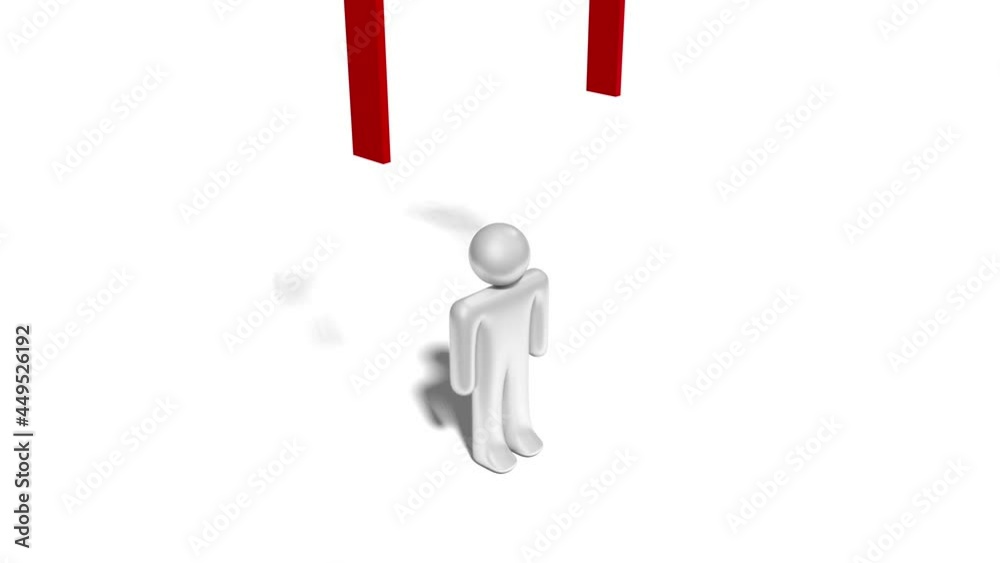 Cartoon character and house shape - great for topics like house sale/ rent, real estate etc - 3D 4k animation (3840x2160 px). Cartoon character and house shape - great for topics like house sale/ rent, real estate etc - 3D 4k animation (3840x2160 px).