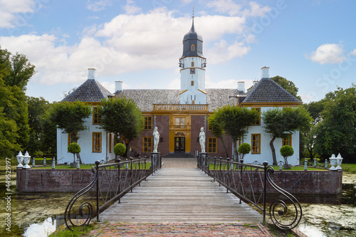 Medieval Fortress Fraeylemaborg in Slochteren, the Netherlands. photo