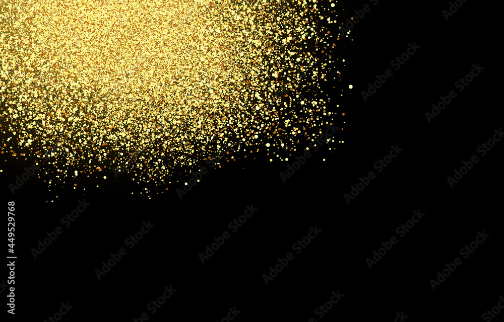 Vector shiny golden particles on isolated transparent background ...