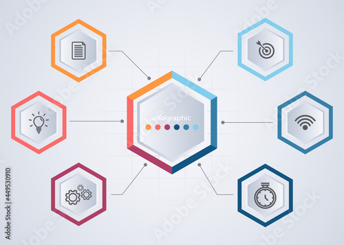 infographic template have step or option.vector illustration style design for business,class or shop online,presentation,element.