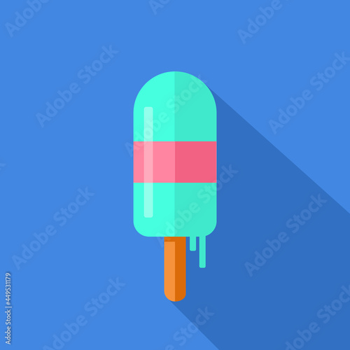 Ice Lolly Flat Color illustration
