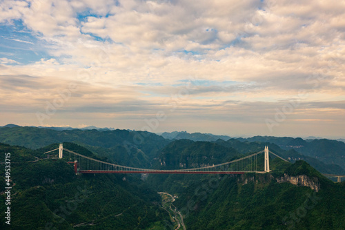 The Aizhai Bridge is a suspension bridge on the G65 Baotou–Maoming Expressway near Jishou, Hunan, China. The bridge was built as part of an expressway from southwest China's Chongqing Municipality to 