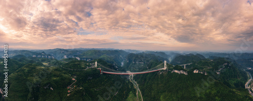 Photography The Aizhai Bridge is a suspension bridge on the G65 Baotou–Maoming Expressway near Jishou, Hunan, China