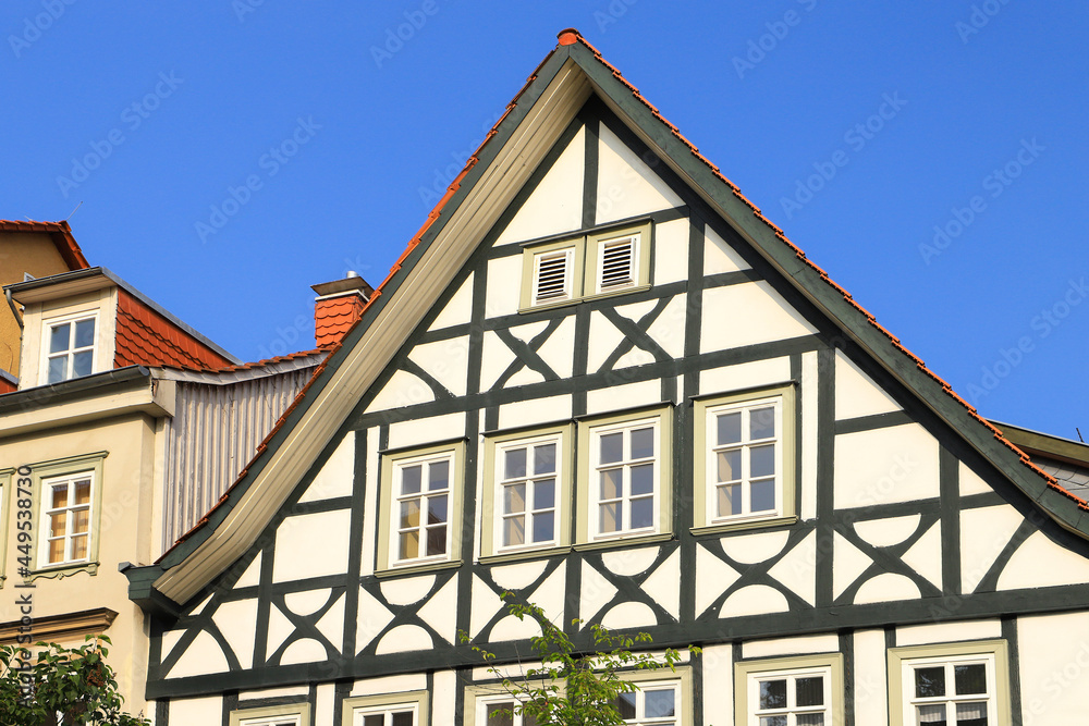 Historical architecture in Eisenach, Thuringia - Germany Historical architecture in Eisenach, Thuringia - Germany