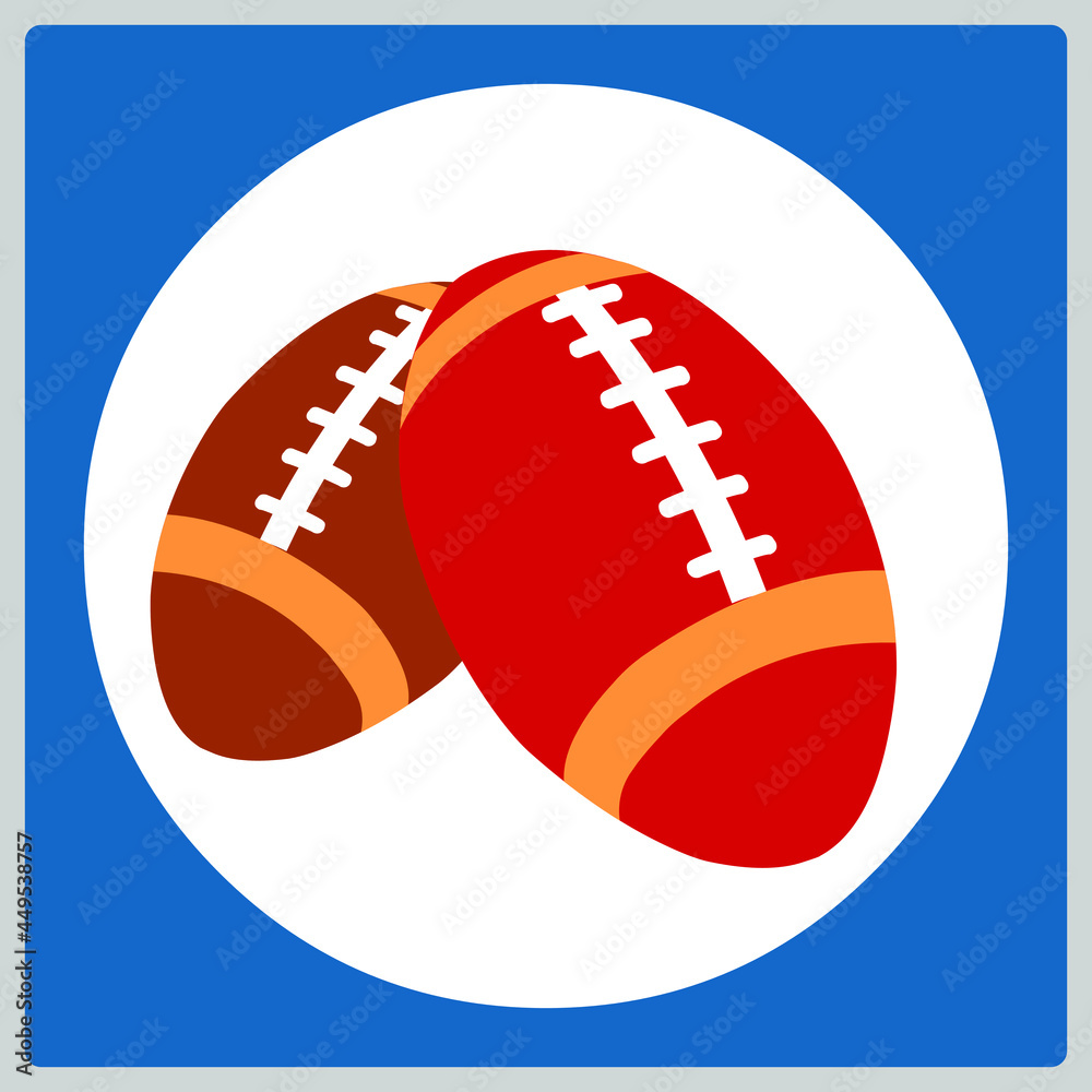 Vector illustration for Rugby Balls EPS10 Vector illustration for Rugby Balls EPS10