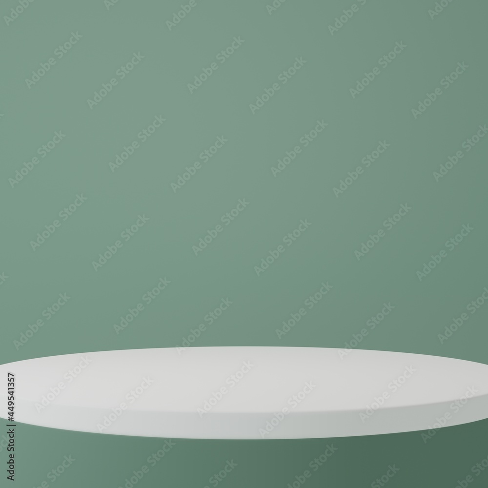 White Product Stand in green room ,Studio Scene For Product ,minimal design,3D rendering
White Product Stand in green room ,Studio Scene For Product ,minimal design,3D rendering