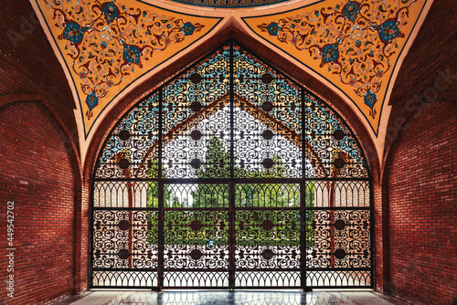 Wrought iron gates to the Imamzadeh mausoleum photo