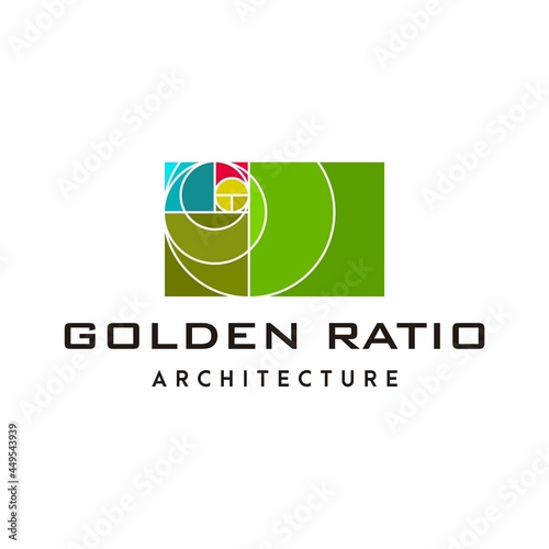 A modern and unique logo about the golden ratio.
EPS 10, Vector.