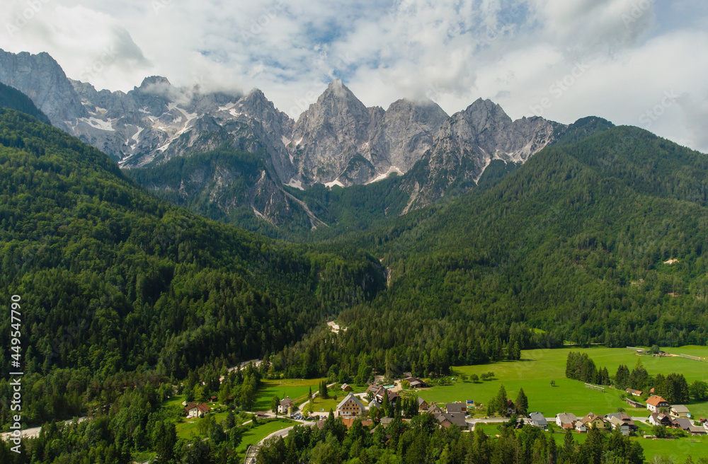 Valley in the Triglav National Park, Julian Alps, Slovenia.