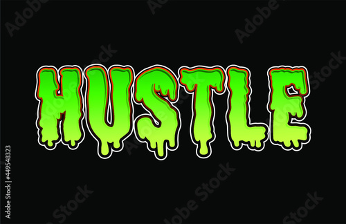 hustle money dollar t shirt design graphic vector 
