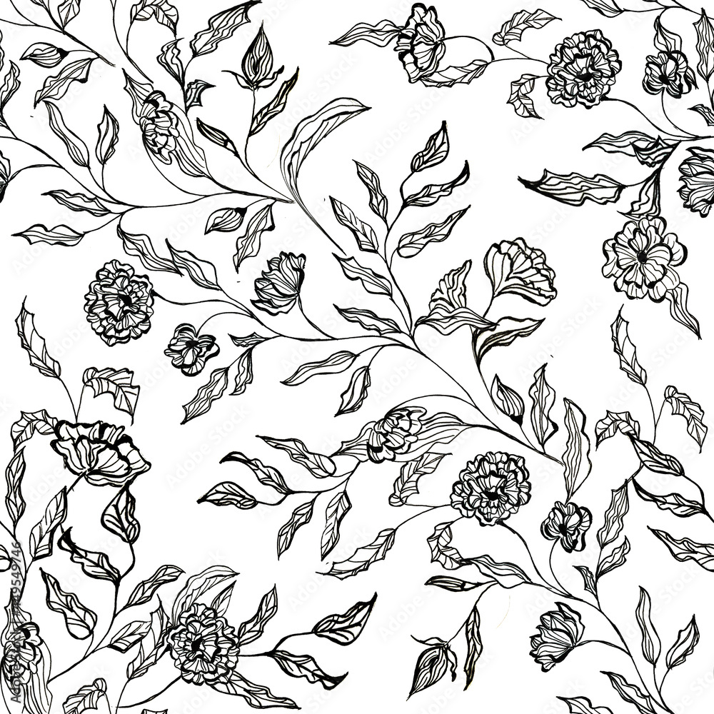 Fototapeta premium Flower pattern