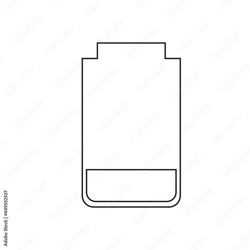 Mobile battery power line icon
Mobile battery power line icon