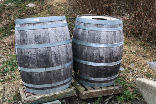 Barrel's sitting by themselves. 