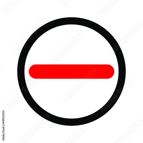 Free Download No entry vector design - GFXLoad