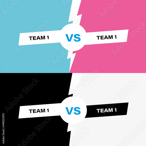 Smartphone battle icon, 1 team vs 2 team. Vector illustration eps 10