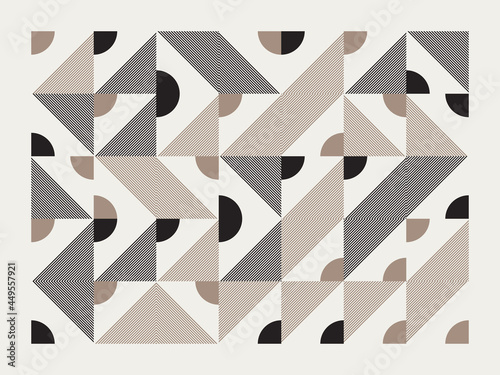 Generative Design Artwork of Abstract Vector Generated Shapes Composition