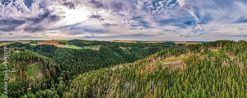 The Ziemestal Bridge is an impressive example of German engineering from the late 19th century. This 115-meter-long and 32-meter-high steel viaduct was built between 1893 and 1895 photo