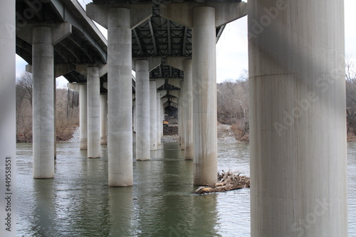 Under The Interstate 81 Bridge On The Potomac River. photo