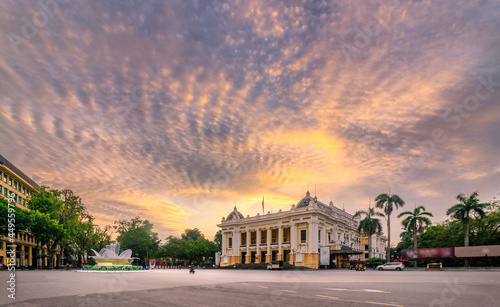 Hanoi Opera House in early morning in Hanoi