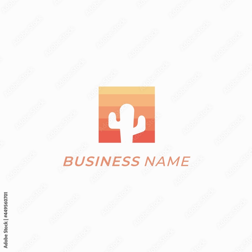 design logo creative silhouette cactus plant design logo creative silhouette cactus plant