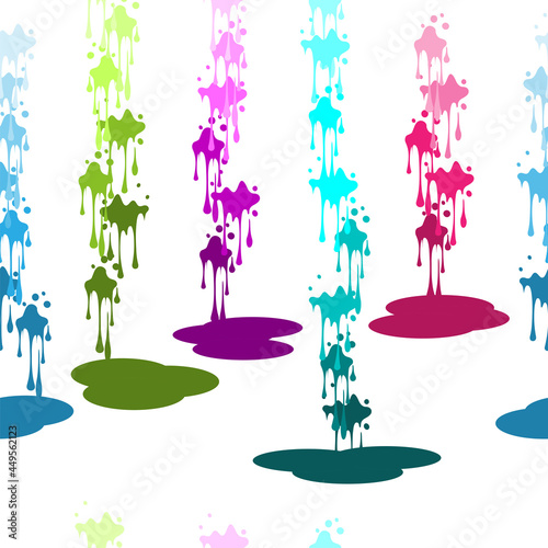 color art pattern with blots and paint 
