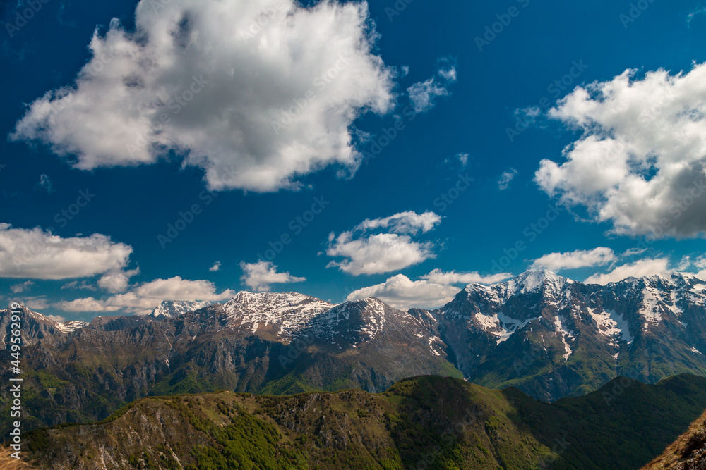 Spring cloudy day in the Julian Alps, Friuli-Venezia Giulia, Italy