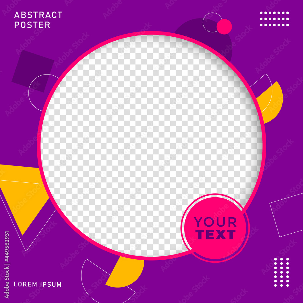 Social media promotional template with image space, Vector illustration eps.10 Social media promotional template with image space, Vector illustration eps.10