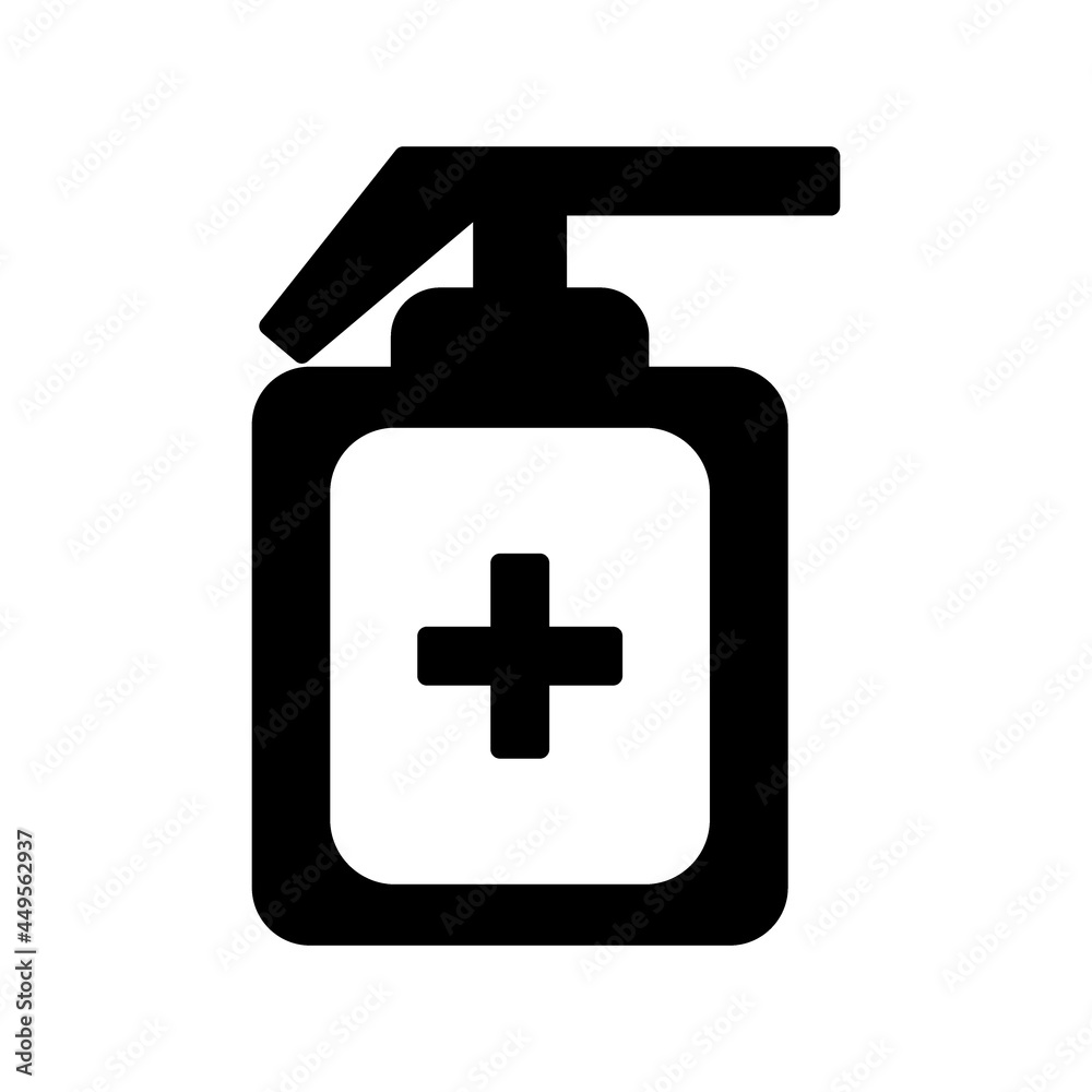 Sanitizer Glyph Vector Icon Design Sanitizer Glyph Vector Icon Design