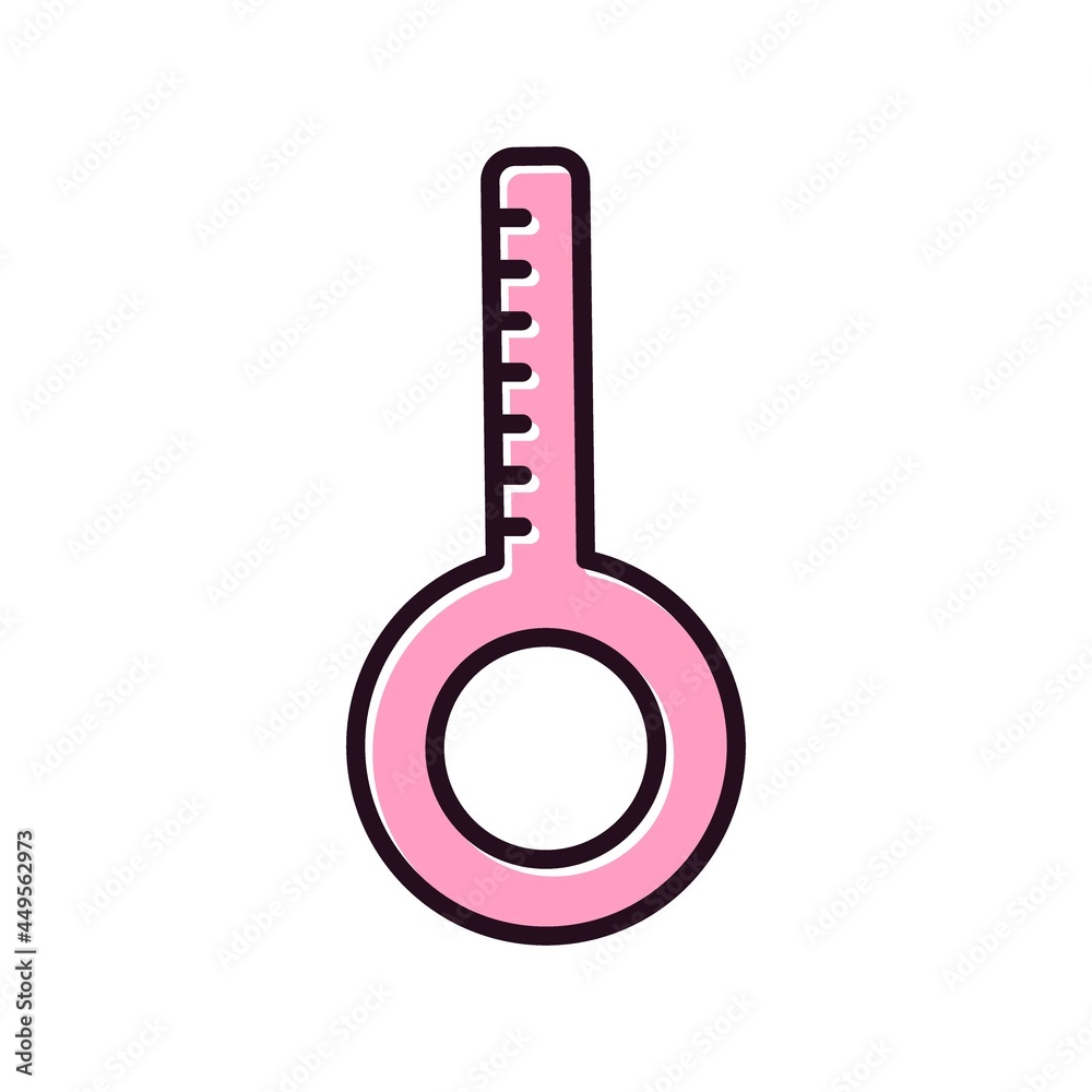 Thermometer Filled Vector Icon Design Thermometer Filled Vector Icon Design