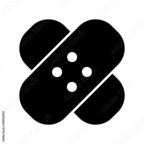 Bandage Glyph Vector Icon Design