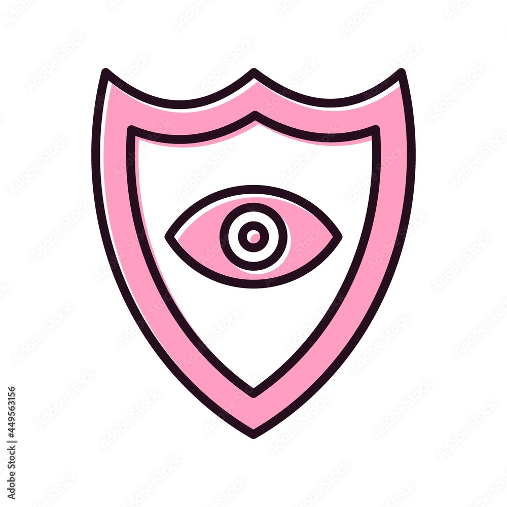 Eye Shield Filled Vector Icon Design Eye Shield Filled Vector Icon Design