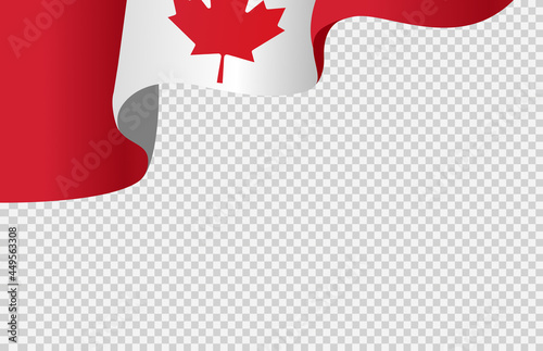 Waving flag of Canada isolated  on png or transparent  background,Symbol of Canada,template for banner,card,advertising ,promote, vector illustration top gold medal sport winner country