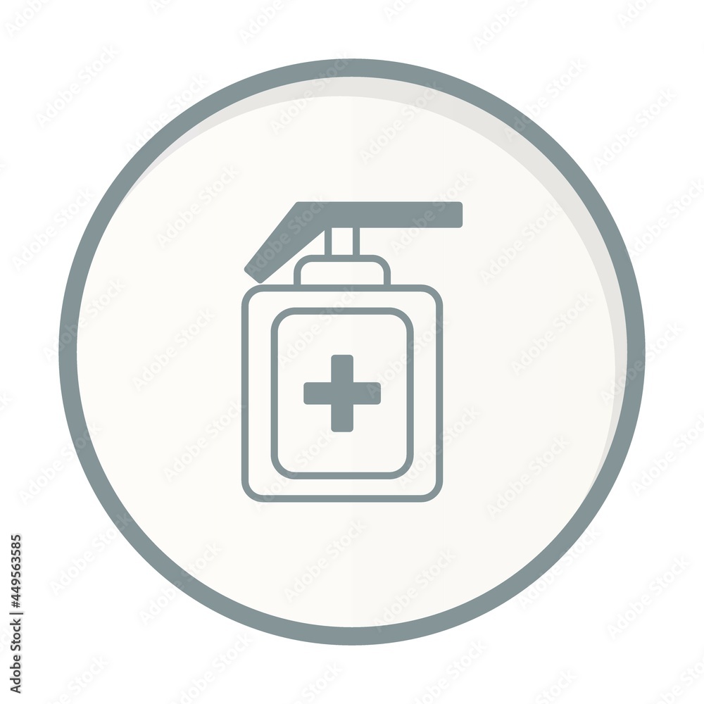 Sanitizer Circle Grey Vector Icon Design Sanitizer Circle Grey Vector Icon Design