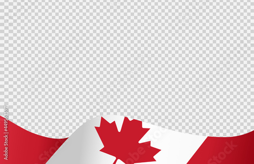Waving flag of Canada isolated  on png or transparent  background,Symbol of Canada,template for banner,card,advertising ,promote, vector illustration top gold medal sport winner country