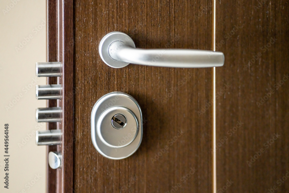 Obraz premium Secure Door Lock. Open Home